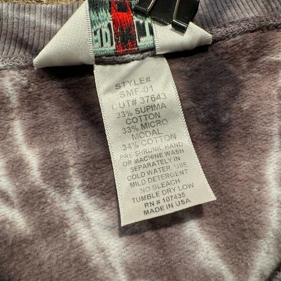 Hard Tail Forever Sweatshirt Tie Dye Boho Hipster Retro Grunge Indie Gray Small - Picture 4 of 6